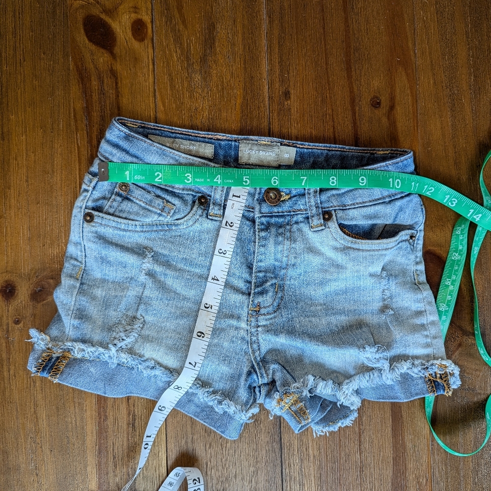Lucky Brand Riley Shorts  |  Kids 8  |  Blue Cut-Off Shorts